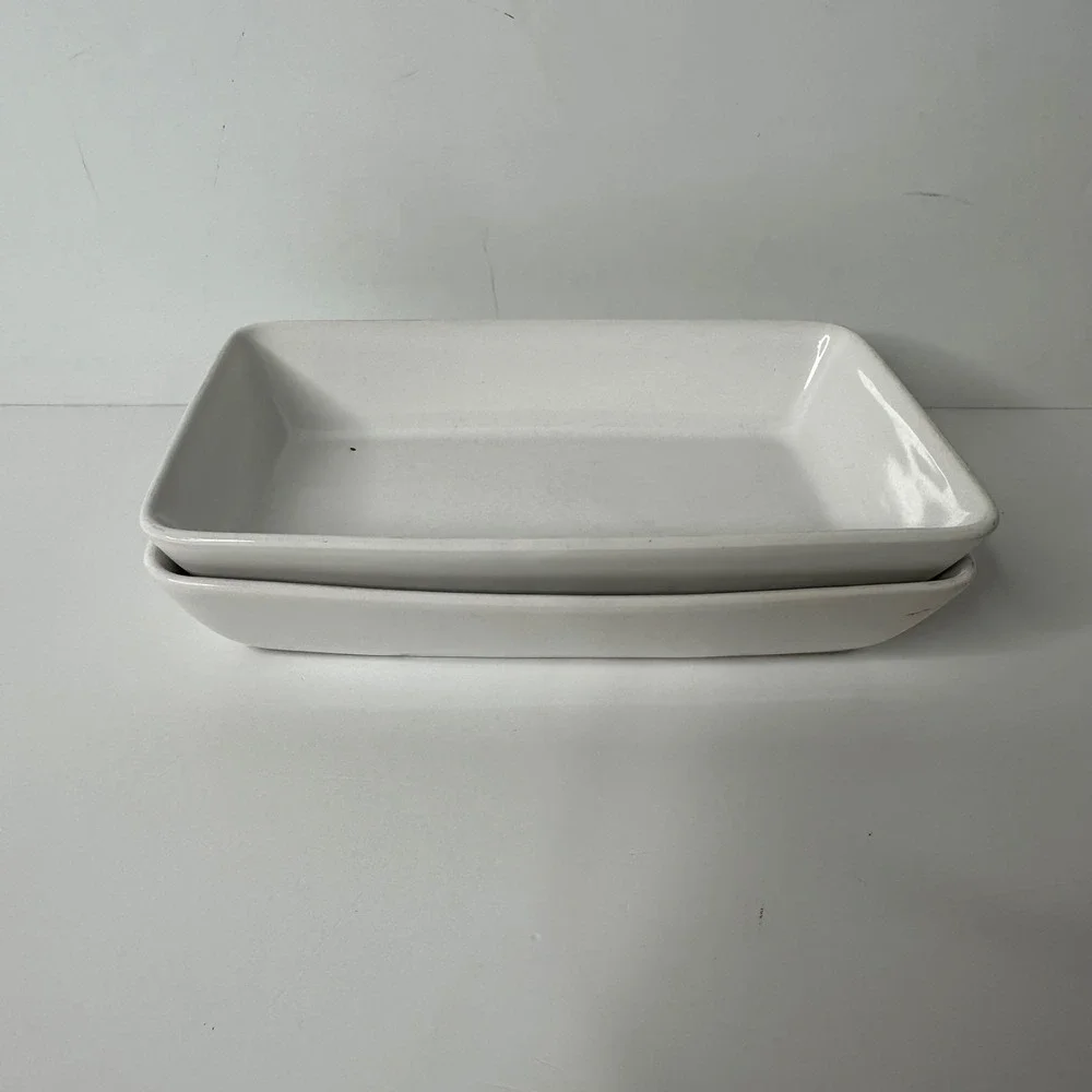 2 American Airlines Hall China Individual Casserole‎ Dishes 73-DI-32 USA Vintage